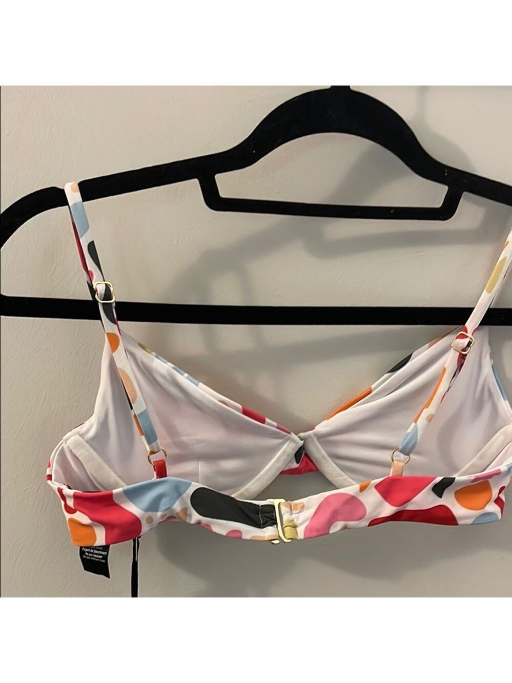 Beachroit Colorful Abstract pattern Bikini Top - Picture 3 of 6